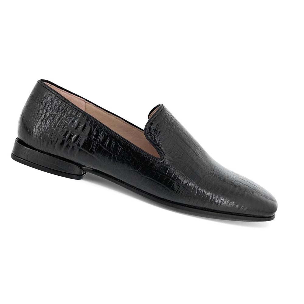 Ecco Anine Squared Smoking Loafers Dam Svarta | SE 154GSO